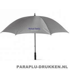 Paraplu bedrukken, snel, windbestendig, voorbeeld, grijs